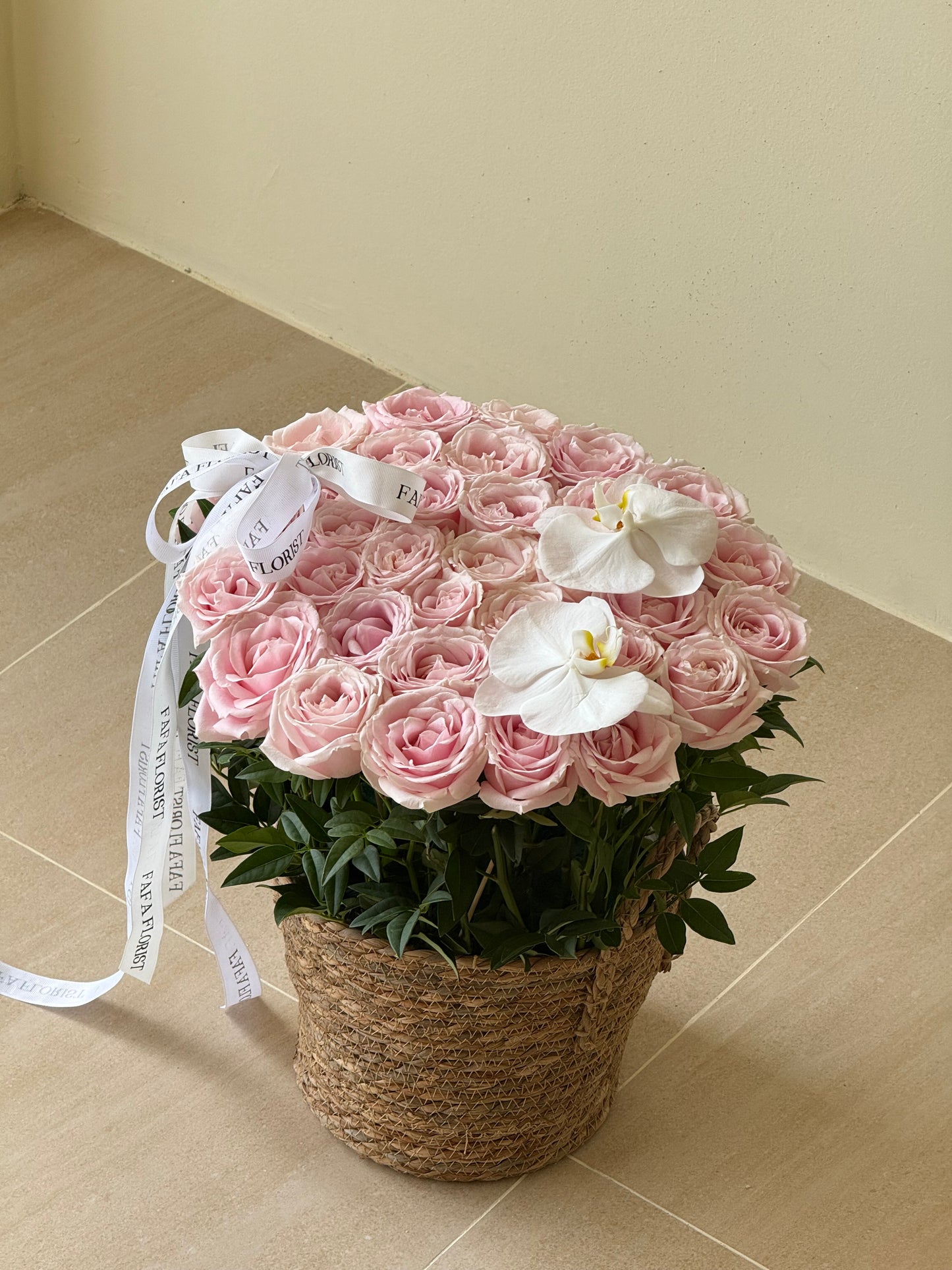 Pink Rose Basket 🧺