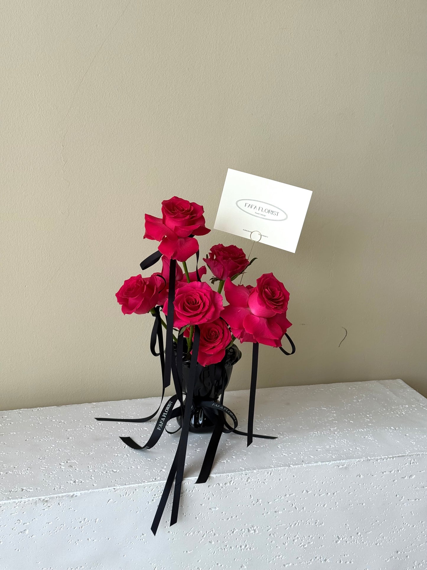 Hot Pink Vase Bouquet