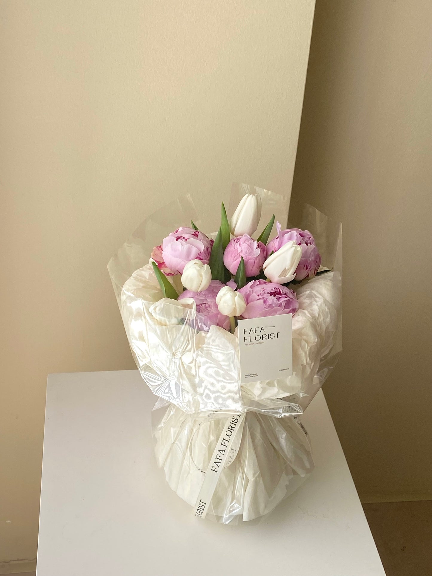 Pink Peony & Tulip