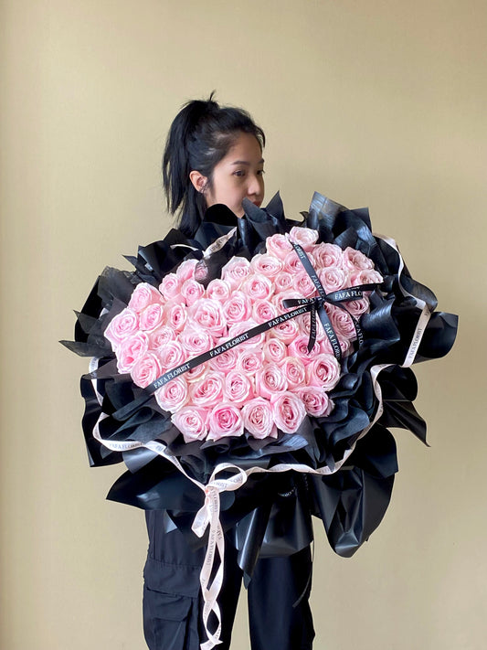 Heart Shape-Pink Rose