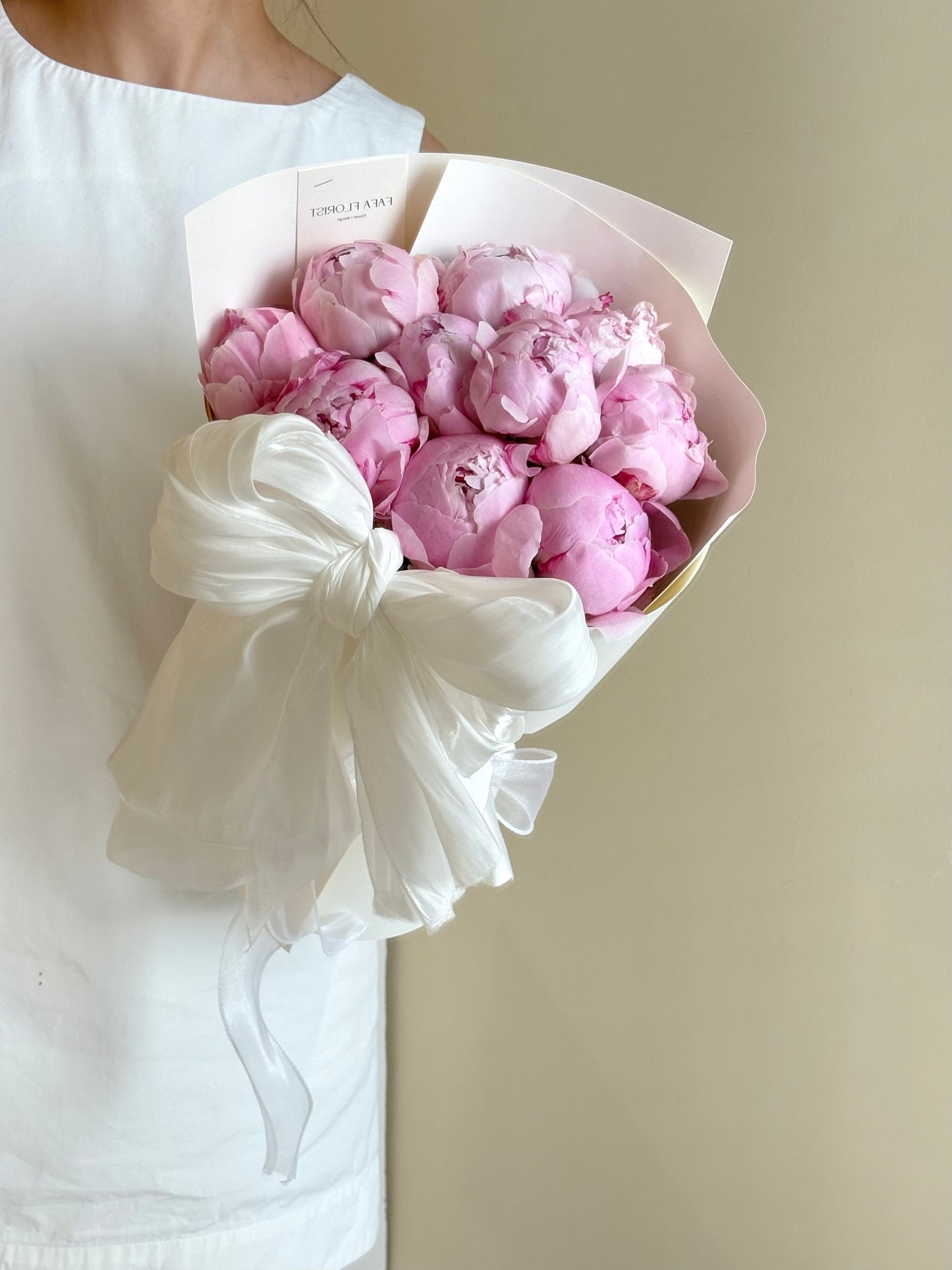 Pink Peony & Ribbon