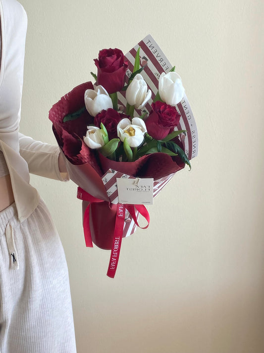 Red Rose & Tulip