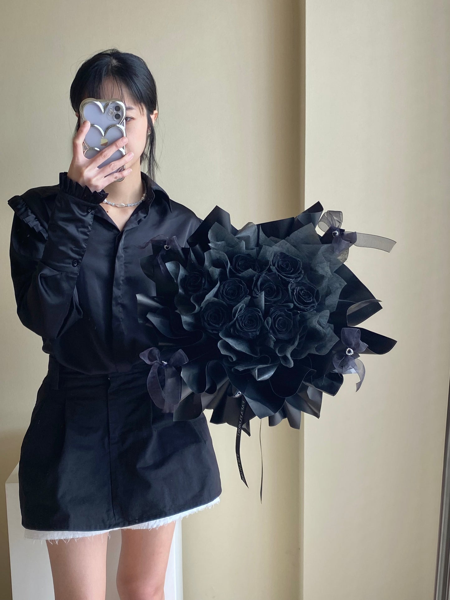 Preserved Diamond - Black Rose