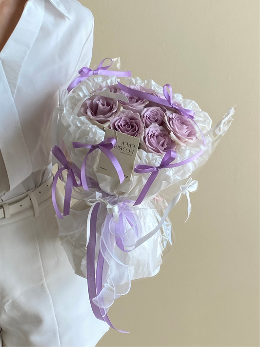 Purple Rose Ribbon