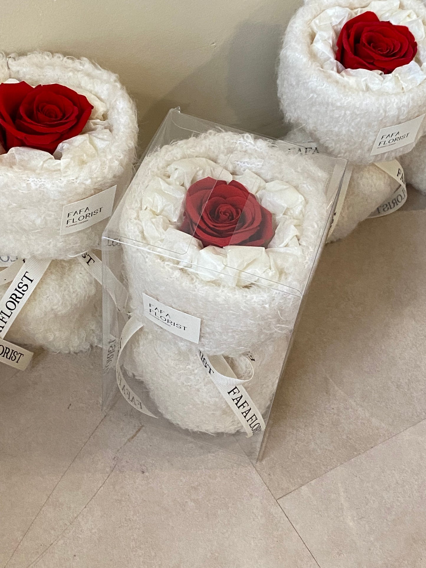 Preserved Single Red Rose ( Fluffy )