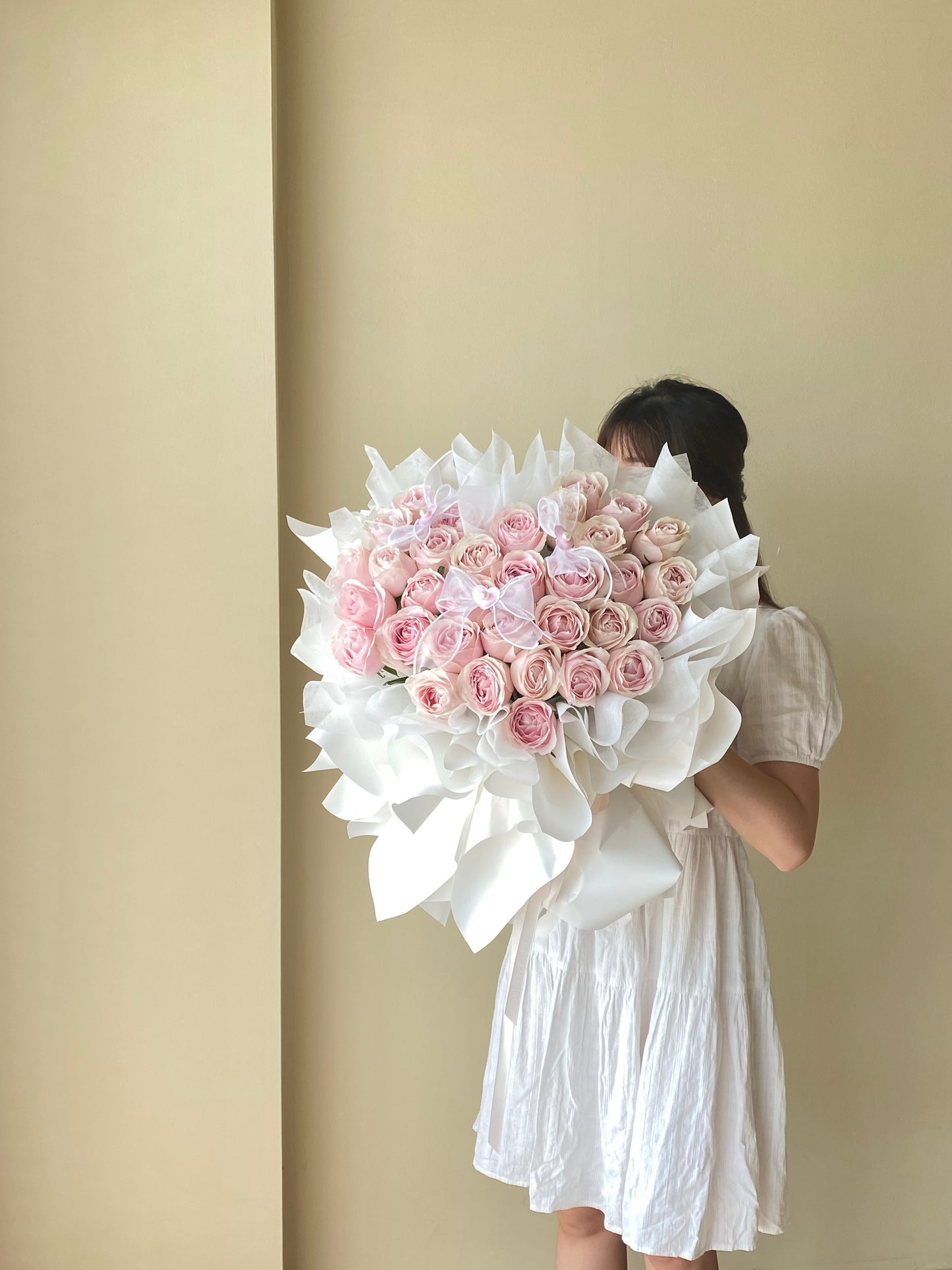 Soft Pink Rose ( Heart )