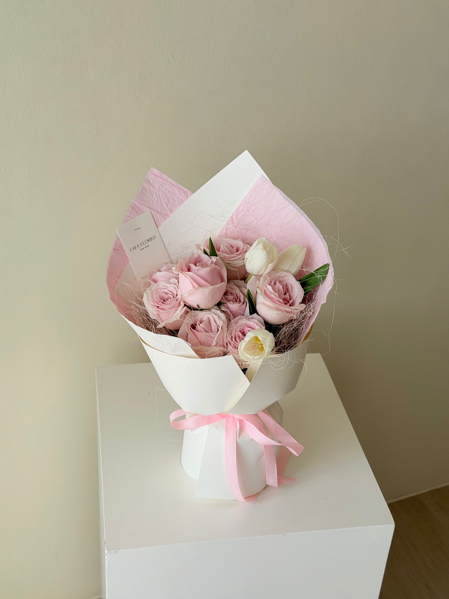 Pink Rose & Tulip