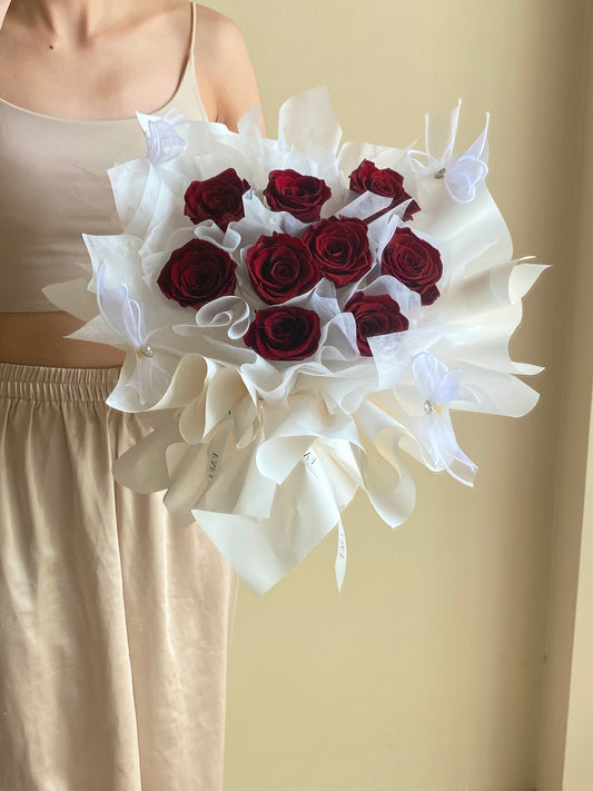 Preserved Diamond - Maroon Rose