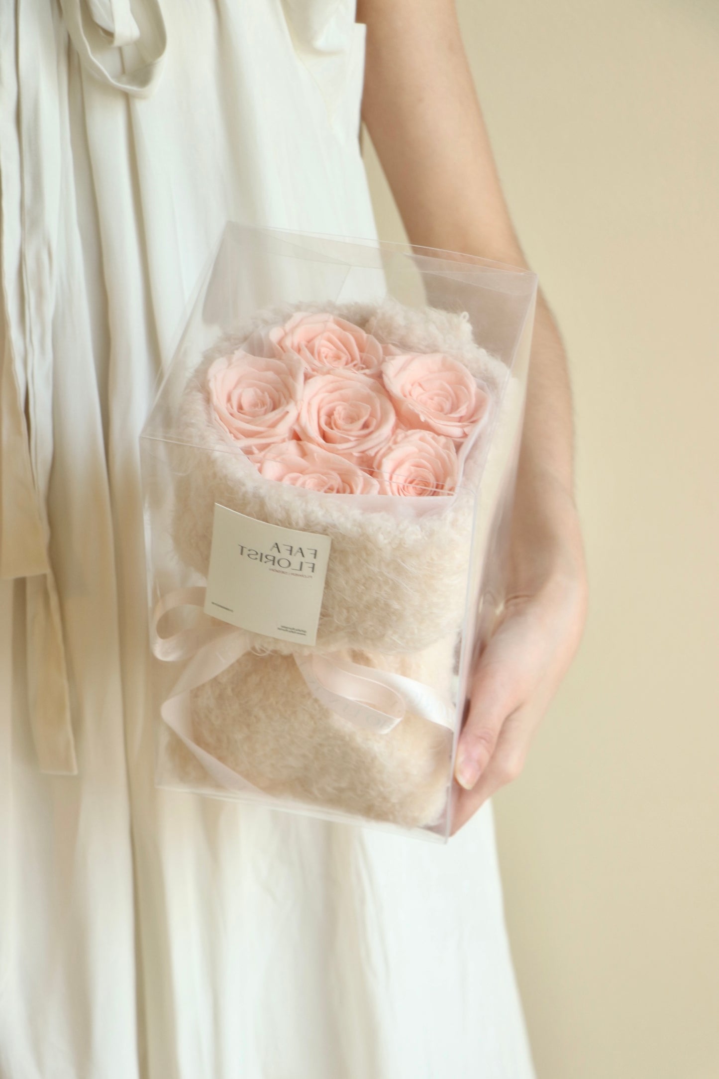 Preserved Champagne Rose ( Fluffy )