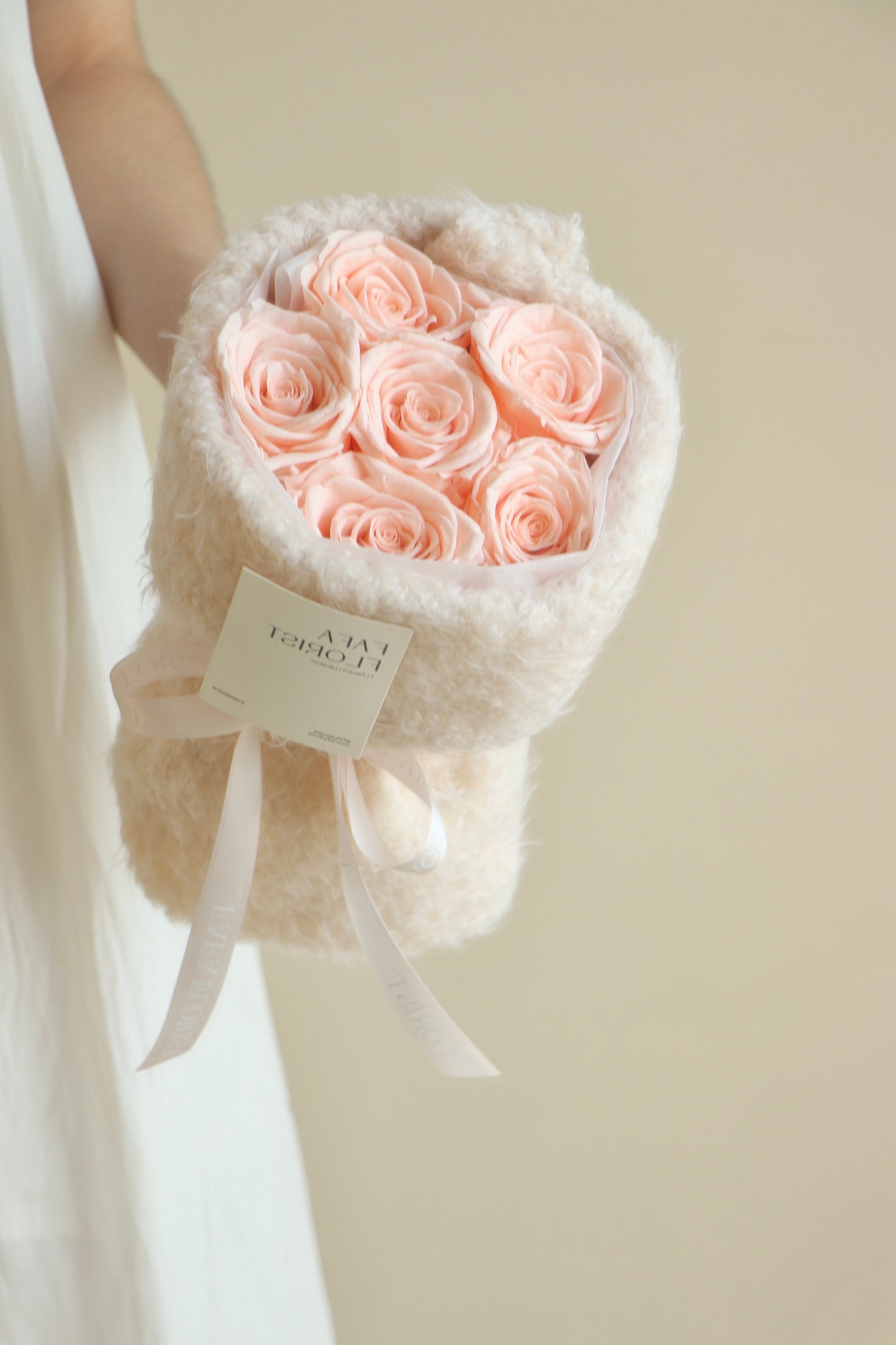 Preserved Champagne Rose ( Fluffy )