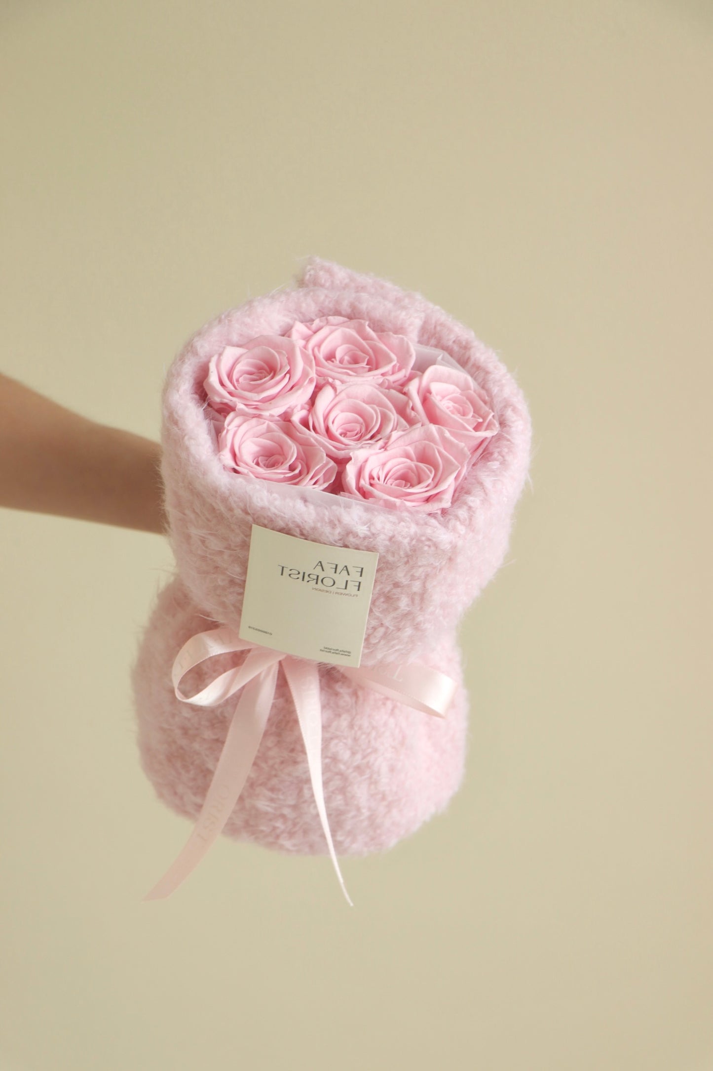 Preserved Pink Rose ( Fluffy )