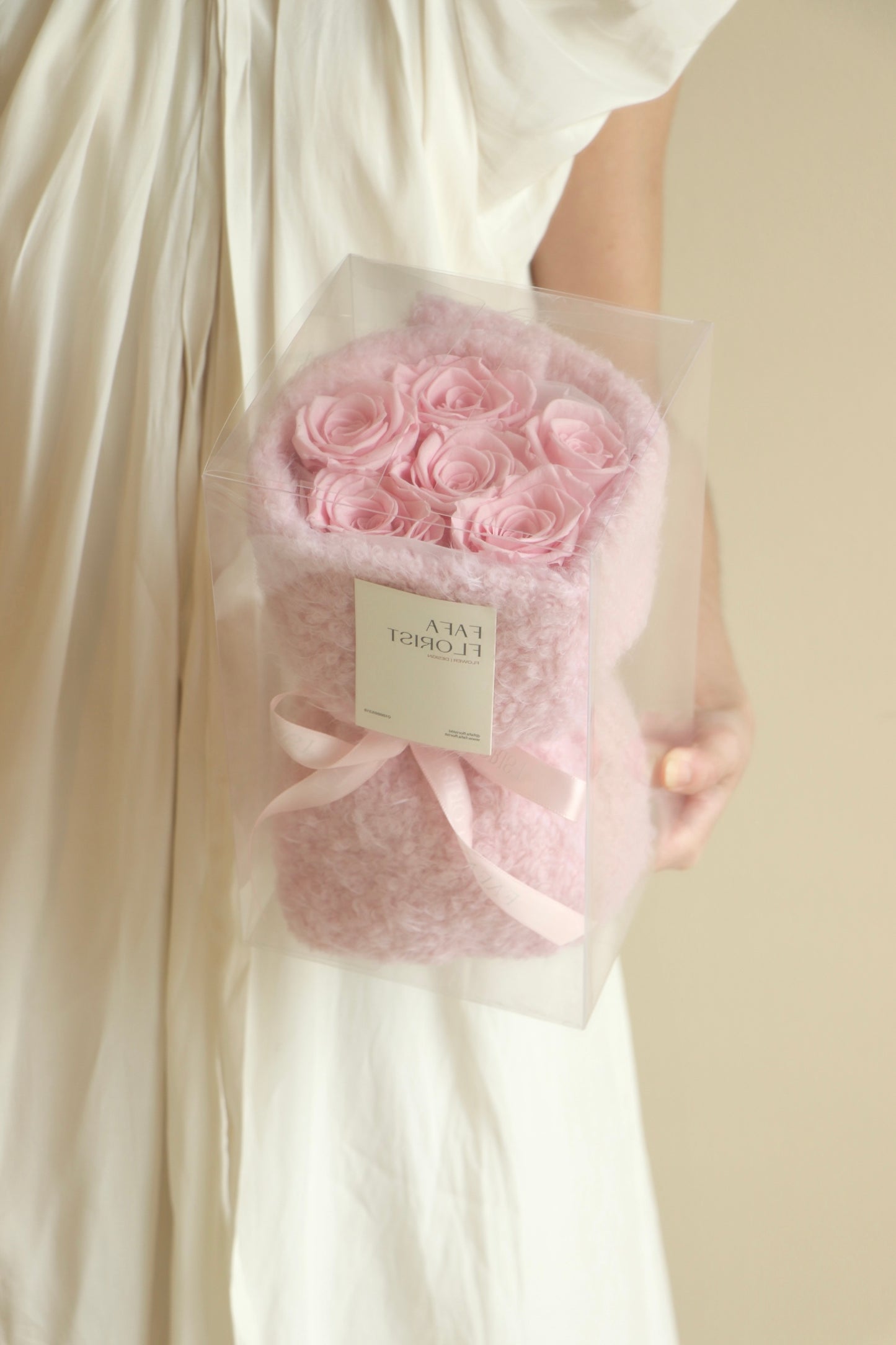 Preserved Pink Rose ( Fluffy )