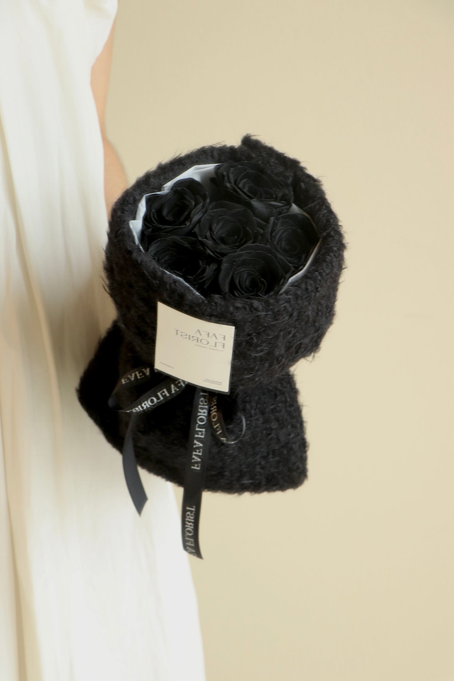 Preserved Black Rose ( Fluffy )