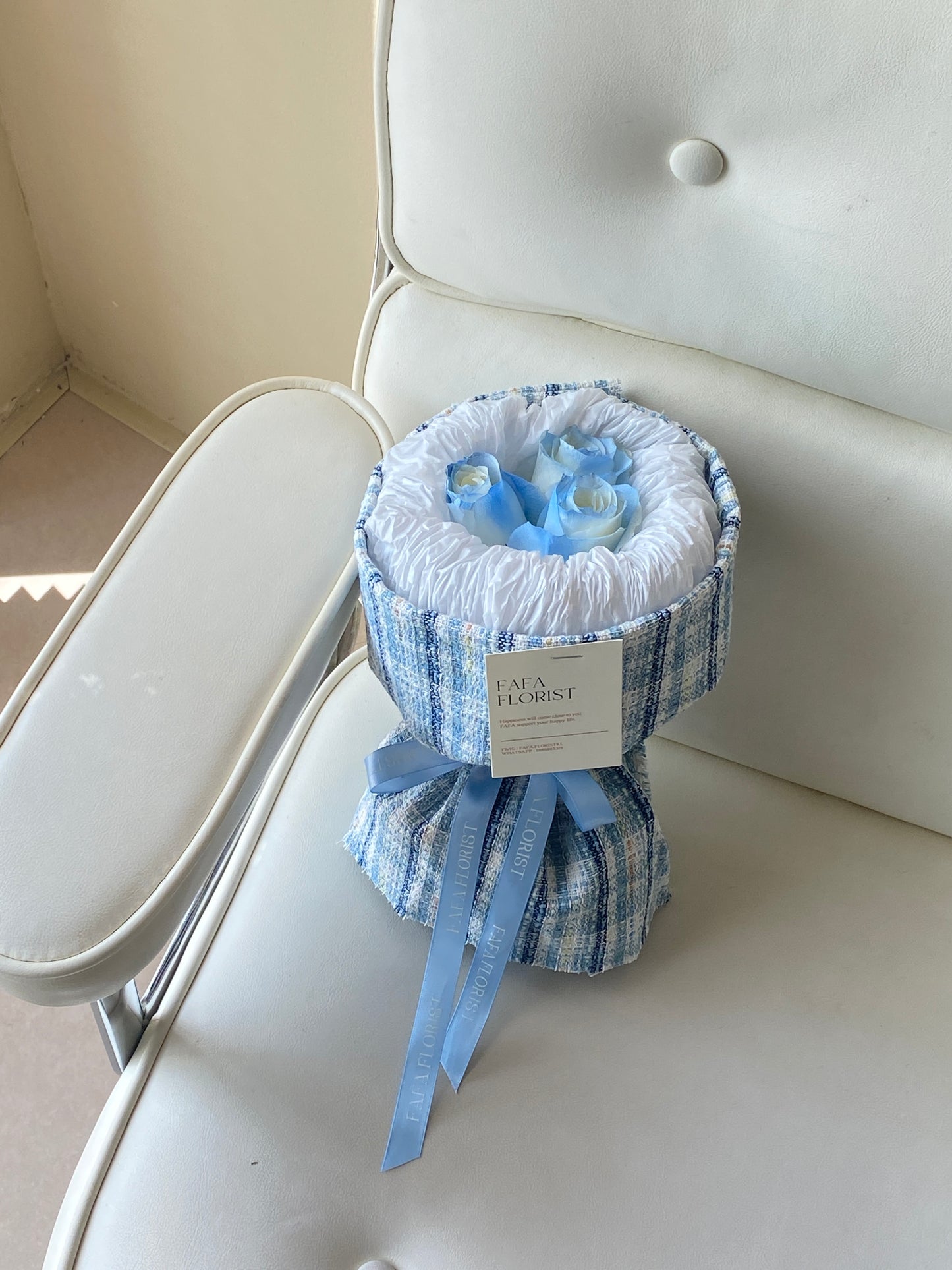 Petite Blue Rose ( Tweeted Wrap )