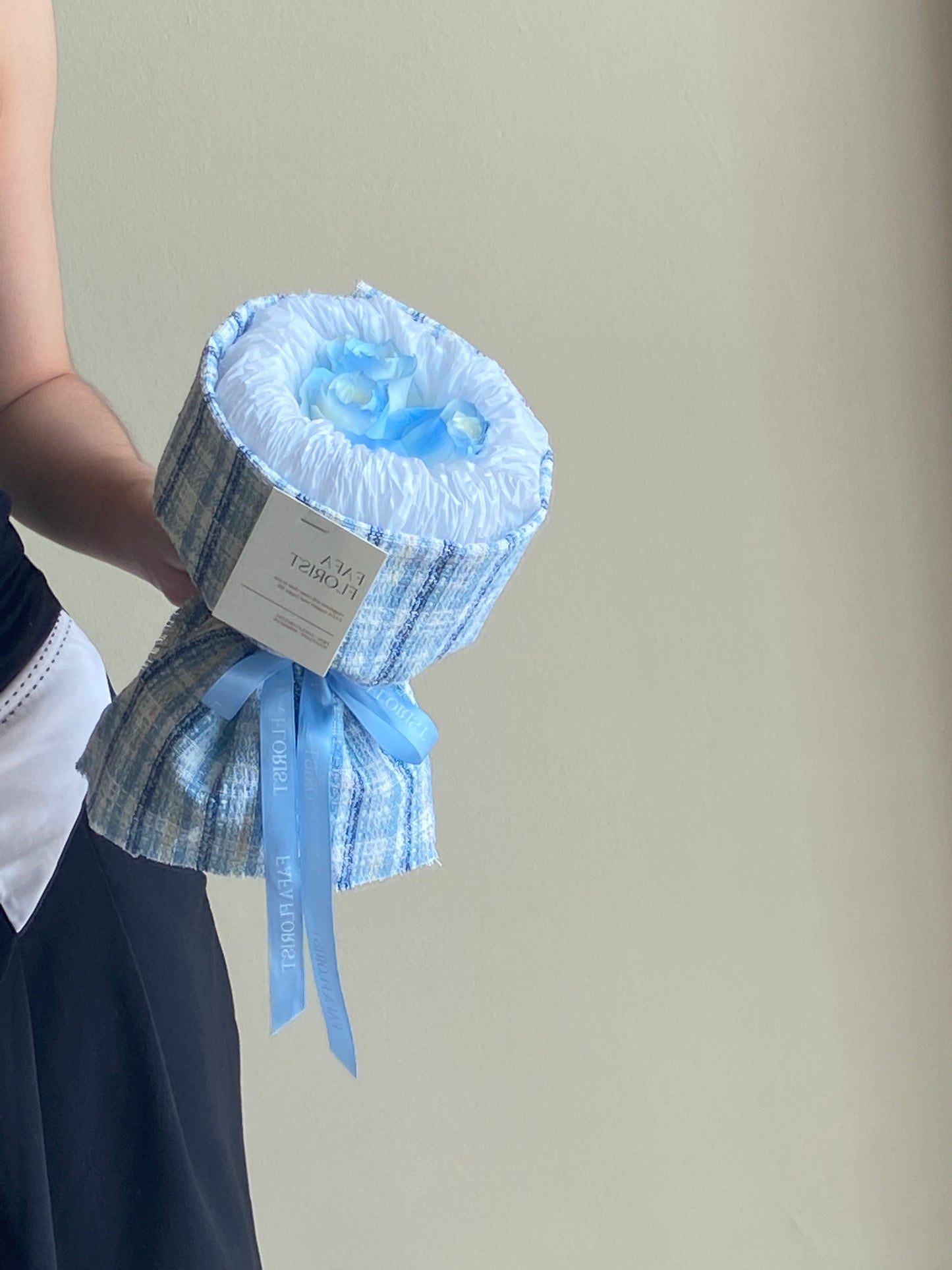 Petite Blue Rose ( Tweeted Wrap )