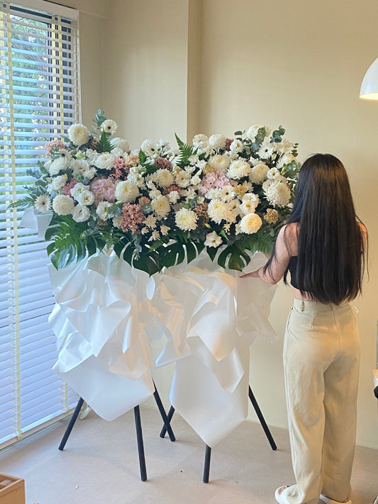 Double Stand Condolence Flower
