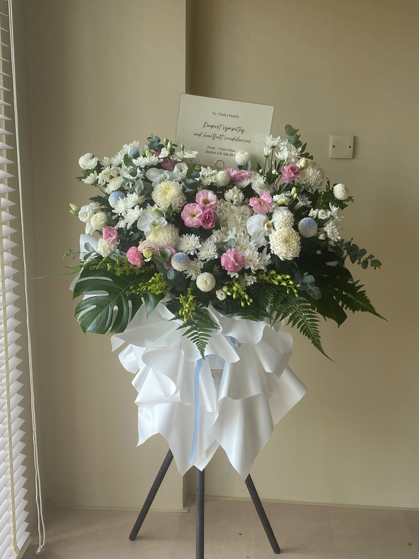 Pink Condolence Flower