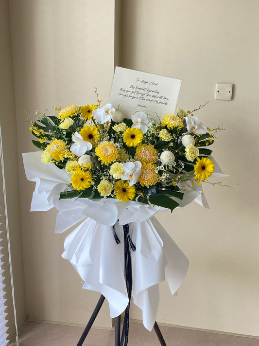 Yellow Condolence Flower