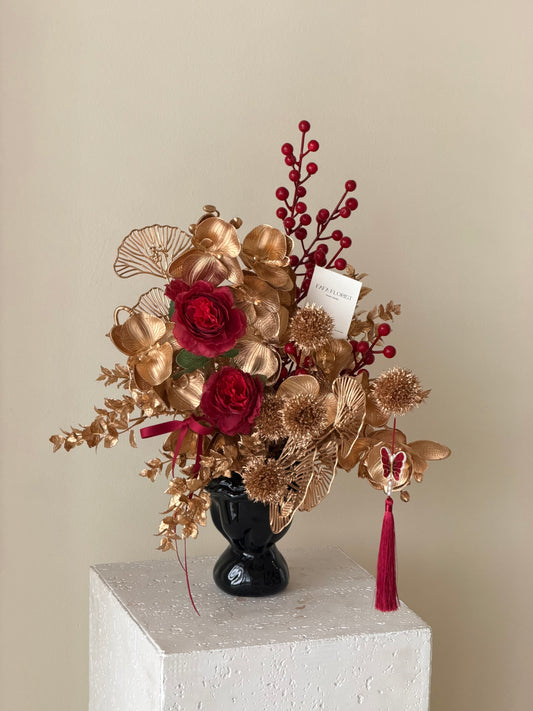 Artificial Golden in Vase