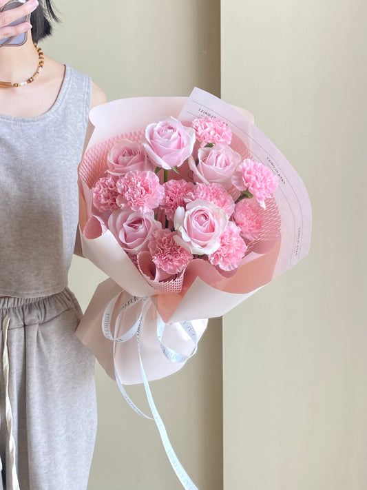 Pink Rose & Carnation