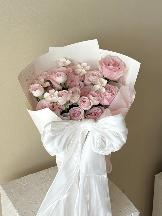 Kissy Fairy & Rose ( Silk Ribbon )