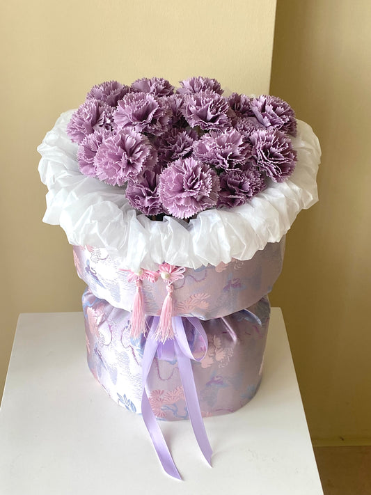 Soap Flower Carnation - Purple