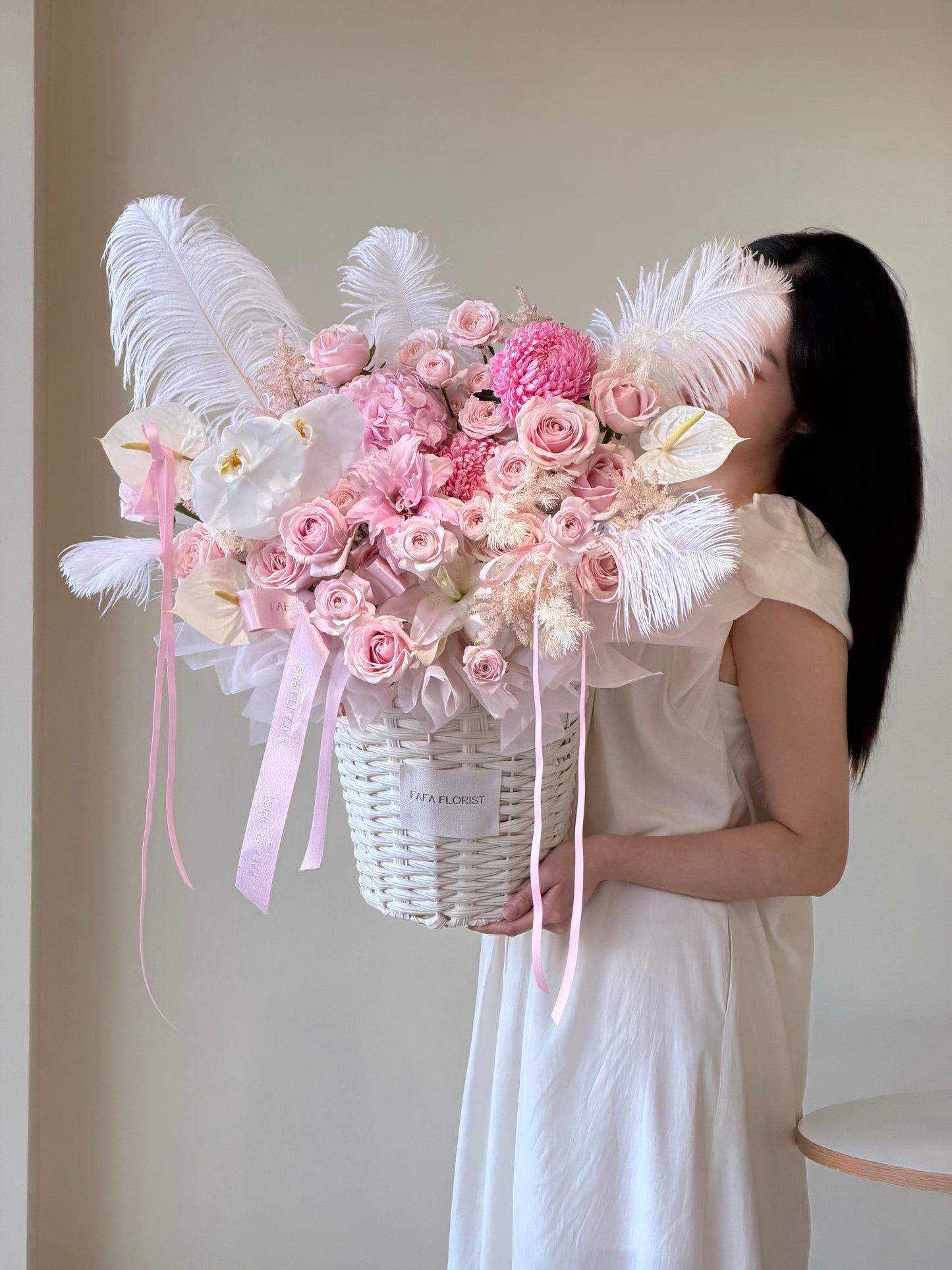 Soft Pink Premium Basket
