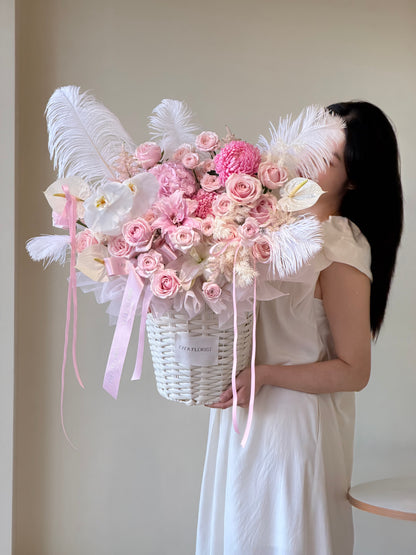 Soft Pink Premium Basket