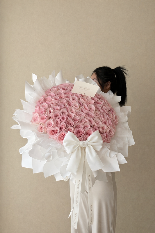 Huge Pink Rose Ribbon 🎀