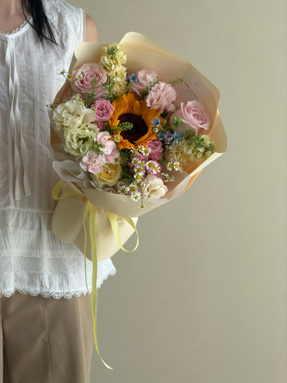 Sunflower & Pink Yellow Tone