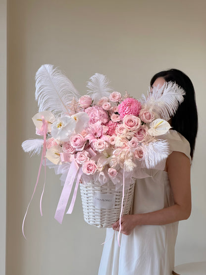 Soft Pink Premium Basket