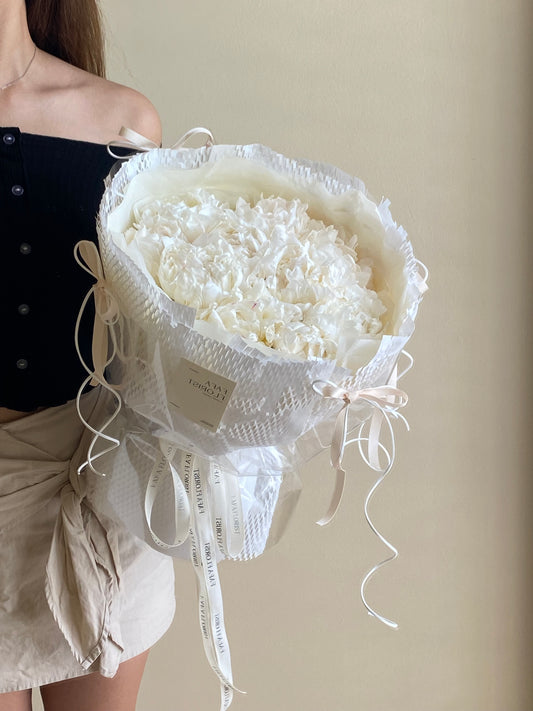 White Peony Ribbon