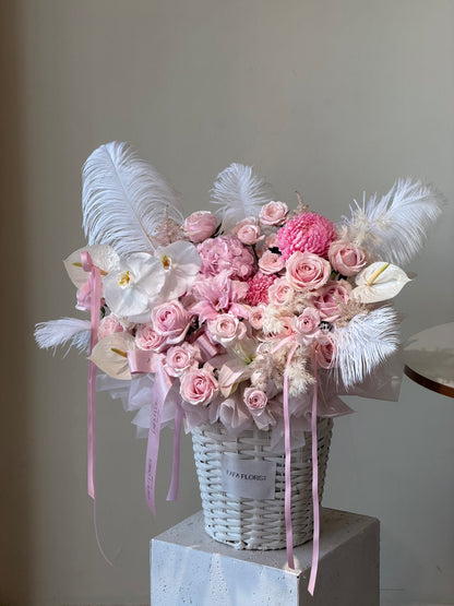 Soft Pink Premium Basket