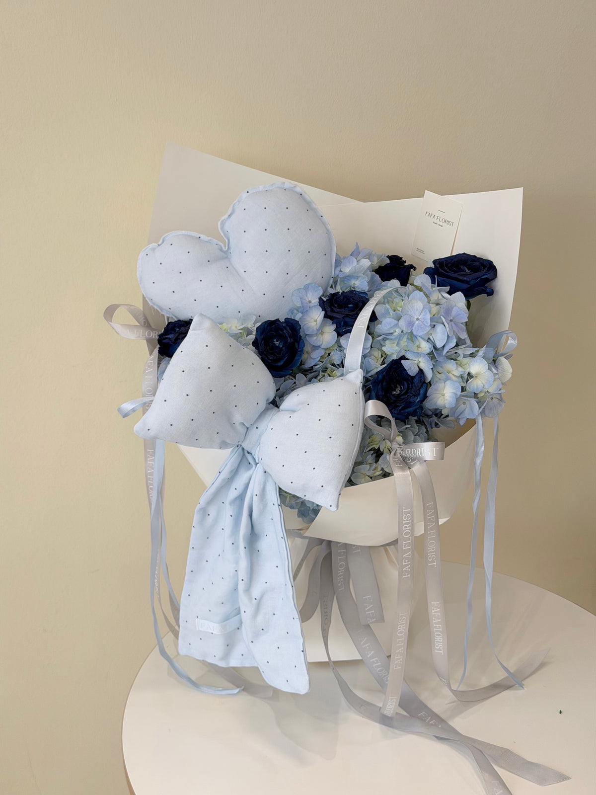 Blue Hydrangea & Puffy