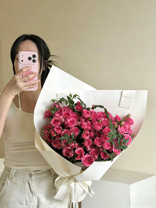Mini Hot Pink Rose (M)