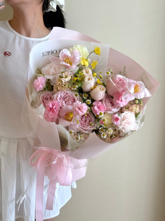 Pastel Yellow Pink