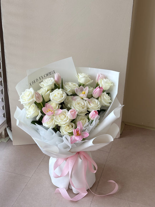 White Rose & Tulip