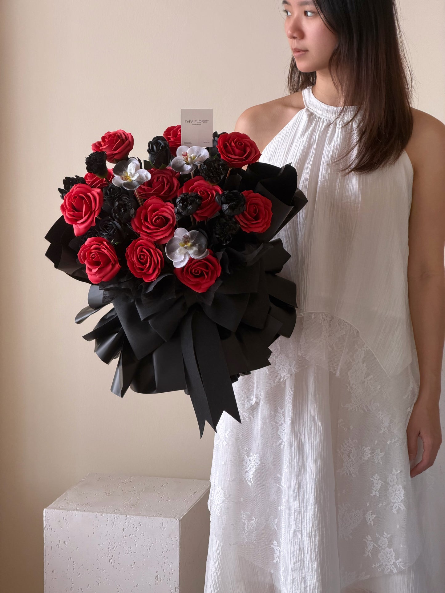 Red Black Soap Flower