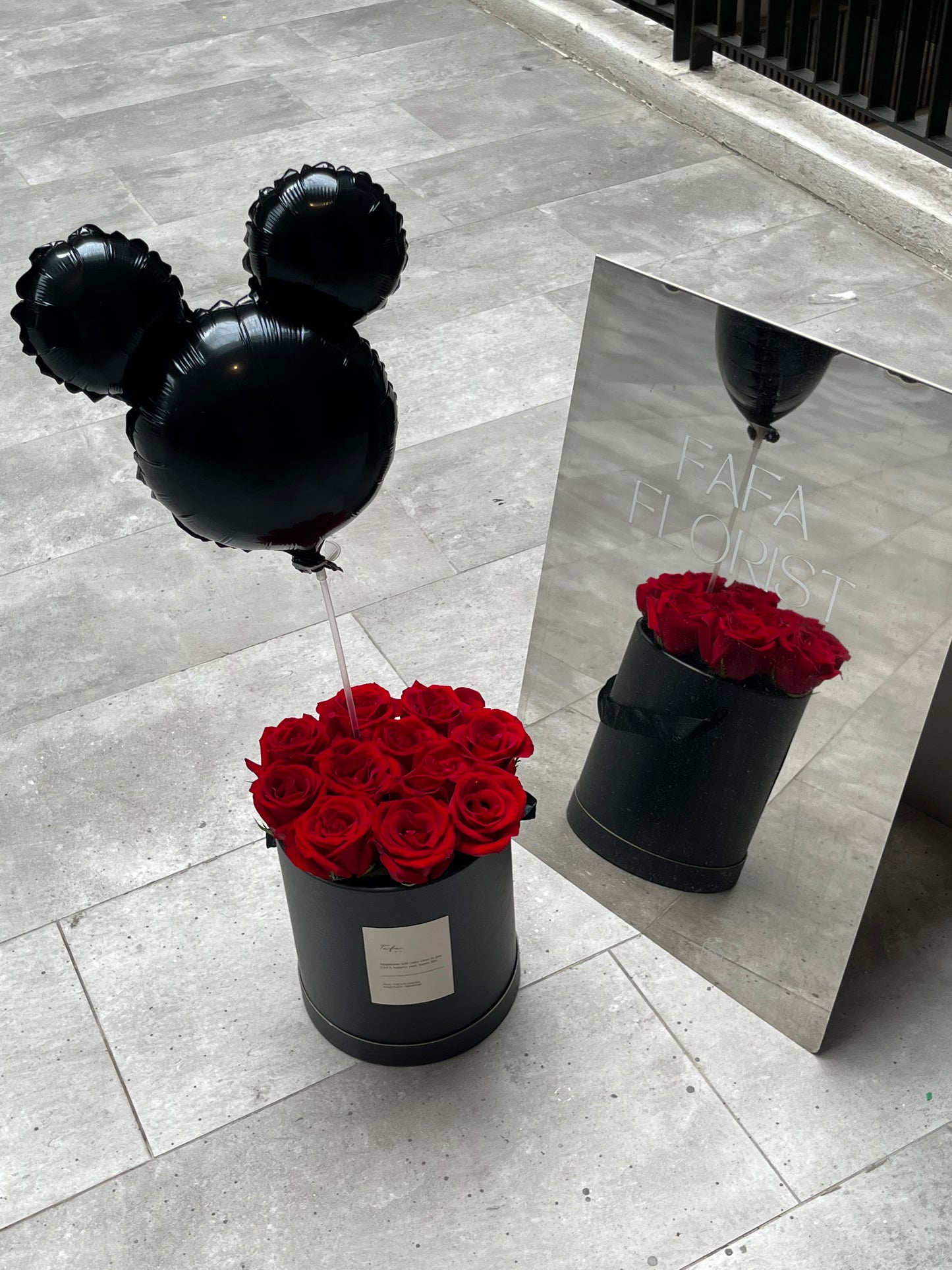 Mickey Balloon Red Rose Bloombox